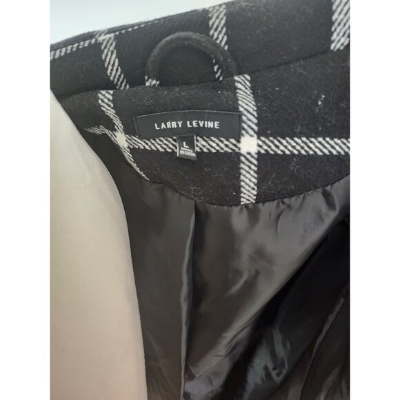 Larry Levine Black/White Plaid Womens Jacket - LARGE - Pockets - Button closure - Picture 7 of 9